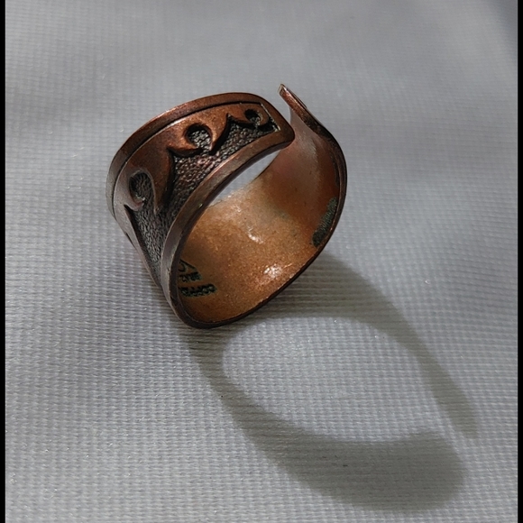 Brazil copper wave cuff ring adjustable large - Picture 7 of 11